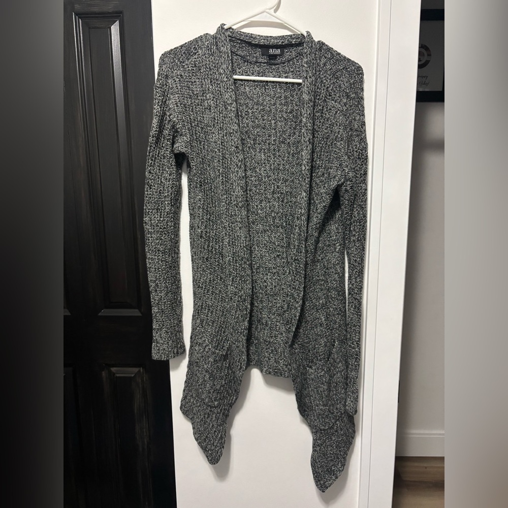 a.n.a Charcoal Knit Cardigan